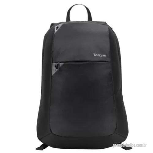 Mochila personalizada - Compartimento lateral acolchoado para notebook de até 15.6” • Alças de ombro com contornos e painel traseiro de malha de ar para maior conforto • Dois bolsos frontais de acesso rápido e vários bolsos para armazenamento de acessórios • Compartimento secundário para arquivos, pastas e muito mais • Super leve, feita de poliéster durável