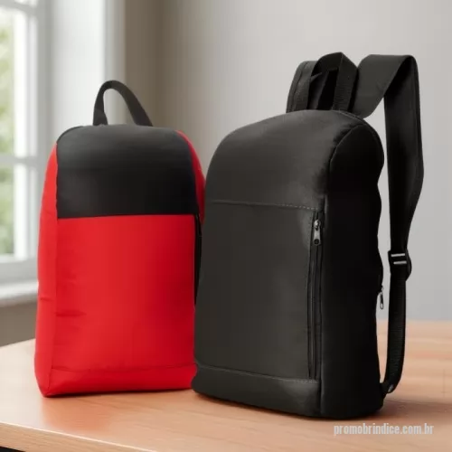 Mochila personalizada - Mochila Personalizada 15374B com sua logomarca. 20 anos ajudando a cotar Brindes Promocionais com várias empresas num único clique. Mochila Poliéster – 14L  Descrição: Mochila confeccionada em poliéster impermeável, com fechamento em zíper e capacidade máxima de 14 litros. Possui bolso frontal com abertura lateral para fácil acesso aos itens do dia a dia, além de alça superior de mão em nylon e duas alças para as costas feitas do mesmo tecido da mochila, garantindo conforto e praticidade no uso diário.  Especificações:  Material: Poliéster impermeável  Capacidade: 14 L  Fechamento: Zíper  Bolsos:  1 bolso frontal com abertura lateral  Alças:  Alça superior de mão em nylon  Duas alças traseiras do mesmo tecido da mochila  Dimensões:  Altura: 44 cm  Largura: 16 cm  Profundidade: 12 cm  Área aproximada para gravação (CxL):  22 cm × 20 cm  Peso aproximado: 225 gMochila Poliéster – 14L  Descrição: Mochila confeccionada em poliéster impermeável, com fechamento em zíper e capacidade máxima de 14 litros. Possui bolso frontal com abertura lateral para fácil acesso aos itens do dia a dia, além de alça superior de mão em nylon e duas alças para as costas feitas do mesmo tecido da mochila, garantindo conforto e praticidade no uso diário.  Especificações:  Material: Poliéster impermeável  Capacidade: 14 L  Fechamento: Zíper  Bolsos:  1 bolso frontal com abertura lateral  Alças:  Alça superior de mão em nylon  Duas alças traseiras do mesmo tecido da mochila  Dimensões:  Altura: 44 cm  Largura: 16 cm  Profundidade: 12 cm  Área aproximada para gravação (CxL):  22 cm × 20 cm  Peso aproximado: 225 gMochila Personalizada, 178427, B Brindes Promocionais. Clique e Cote no Portal PromoBríndice!