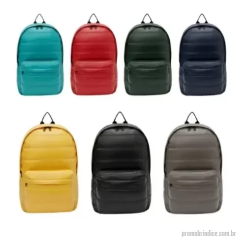 Mochila personalizada - Mochila em tecido puffer, com compartimento para notebook