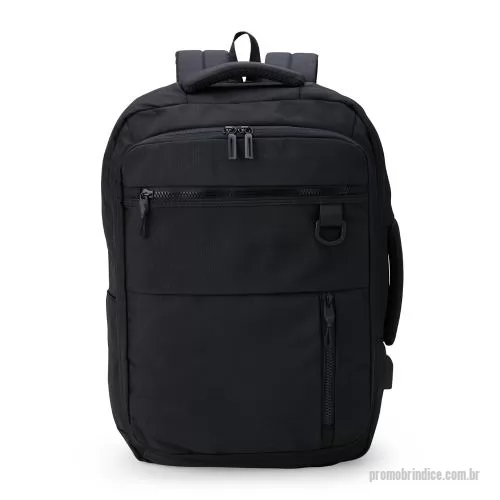 Mochila personalizada - Mochila confeccionada em Nylon 20 Litros com 4 compartimentos, sendo o principal com bolso para notebook 15,6. Possui um bolso externo, bolsos e divisórias internas para acessórios, a mochila possui suporte externo USB, alça com bolso integrado para 