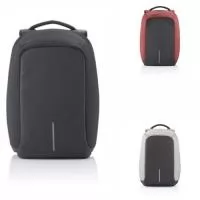 Detalhes:  Mochila XD Design Bobby Original. Compacta, antifurto, com zíperes YKK embutidos, bolsos ocultos, camada interna anticorte, tecido à prova d’água e antissuor, compartimentos para tablet e laptop resistentes a impactos. Possui distribuição de peso, faixas refletivas, 3 formas de abertura (30, 90 e 180 graus), faixa de fixação para mala e saída externa USB. Tecido: Poliéster. Capacidade: 13 Litros. Tablet de até 9,7 polegadas. Notebook de até 15,6 polegadas.