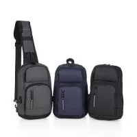 Mochila de Ombro com Entrada USB