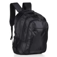 Mochila de nylon 31 litros com quatro compartimentos, sendo o principal com bolso para notebook 156. A mochila possui bolsos laterais em malha, alça de compensação e duas alças de mãos.  Altura :  47,5 cm  Largura :  34 cm  Profundidade :  20 cm  Medidas aproximadas para gravação (CxL):  4,5 cm x 16 cm  Peso aproximado (g):  711