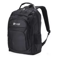 Mochila de Nylon 30 litros com quatro compartimentos, sendo o principal com bolso para notebook 15,6. A mochila possui bolsos laterais em malha, duas alças de mãos e área costada com revestimento espumado. Altura :  49 cm Largura :  39 cm Profundidade :  19 cm