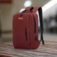 Mochila de Nylon USB 17L - 40 x 30 x 12 cm