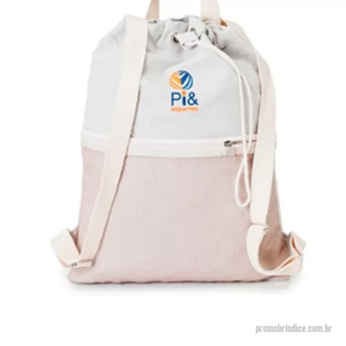 Mochila saco personalizada - sacochila com bolso 