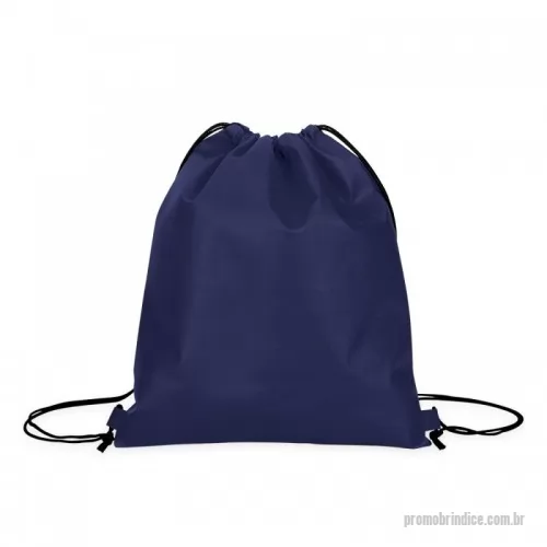 Mochila saco personalizada - Mochila saco confeccionada em TNT com costura termo selada. Possui de altura 40cm e largura 32,6cm. É um produto ideal para personalizar com a sua Marca!