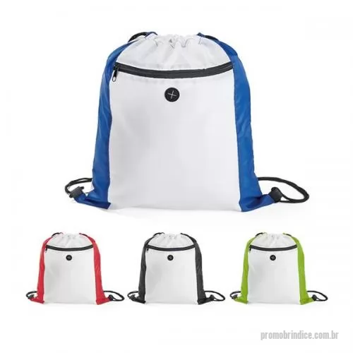 Mochila saco personalizada - MOCHILA SACO COM BOLSO FRONTAL