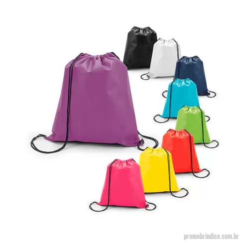 Mochila saco personalizada - Mochila Saco para Brindes. Personalizada em Silk. Confeccionado em TNT com diversas opções de cores é o brinde ideal para fidelizar clientes e colaboradores