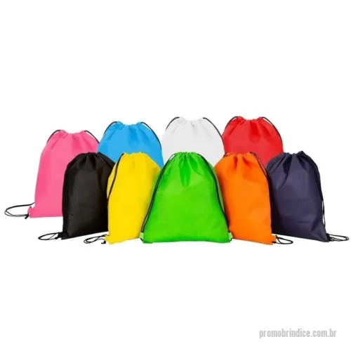 Mochila saco personalizada - Mochila saco em tnt.