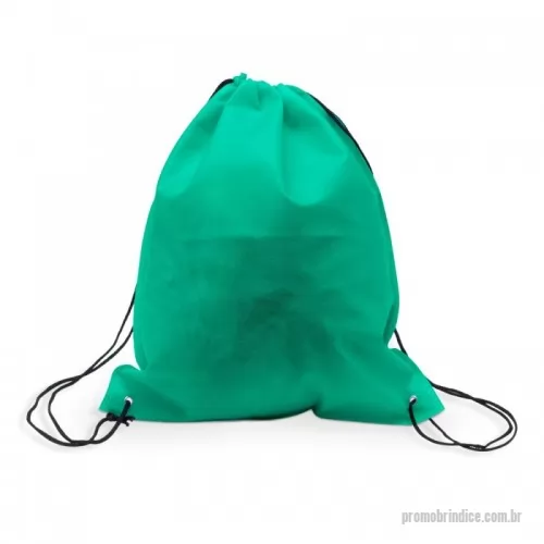 Mochila saco personalizada - Mochila saco de tnt com costura termo selada.
