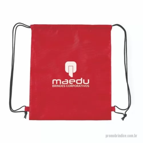 Mochila saco personalizada - Mochila saco em poliéster.