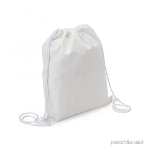 Mochila saco personalizada - Mochila saco  confeccionada em algodão, possui gramatura de 281g/m², ideal para acomodar tudo o que você precisar em qualquer ocasião!