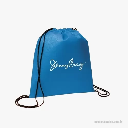 Mochila saco personalizada - Mochila Saco. Fabricada em TNT gramatura 80 (mais grosso). Medidas: 33 cm de Largura x 40 cm de altura. Arte/Logotipo  estampado em 01 cor. Personalização: serigrafia/silk