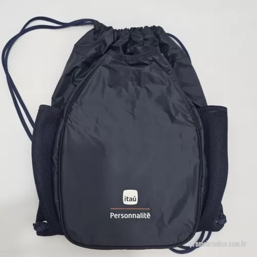Mochila saco personalizada - MOCHILA SACO EM NYLOM PERSONALIZADA   COM LOGO 