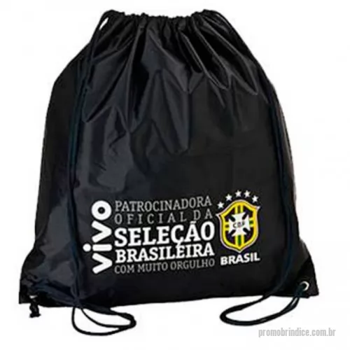 Mochila saco personalizada - Mochila saco produzida em nylon 70, 210, emborrachado ou microfibra. A gravação pode ser feita em serigrafia ou sublimação. Medidas 33x45. Disponível em diversas cores.