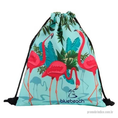 Mochila saco personalizada - Somos fabricantes! Produzimos essa mochila saco em microfibra com gravação em sublimação.  Medidas 33x45. Divulgue SUA MARCA aqui!