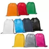 Somos fabricantes! Mochila saco produzida em nylon, fechamento por cordão. Medidas 33x41. Gravação serigrafia ou sublimação.