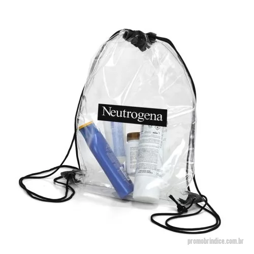 Mochila térmica personalizada - Mochila Saco em PVC Transparente Personalizada