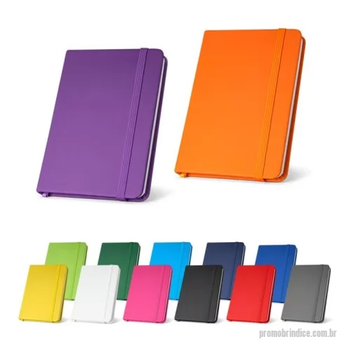 Moleskine personalizado - Caderno de bolso com 80 folhas lisas, capa dura em c. sintético, fita separadora e elástico. 