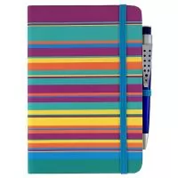 Com um design agradável e de grande utilidade, o moleskine agrada todos os públicos. Material 100% personalizado. Tamanho 9x14 ou 14x21 cm. Capa dura impressa em 4 cores. Miolo possui 80 folhas com ou sem personalização no papel off set ou pólen. Elástico para fechamento, para caneta e fitilho.