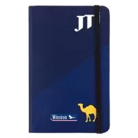 Com um design agradável e de grande utilidade, o moleskine agrada todos os públicos. Material 100% personalizado. Tamanho 9x14 ou 14x21 cm. Capa dura impressa em 4 cores. Miolo possui 80 folhas com ou sem personalização no papel off set ou pólen. Elástico para fechamento e fitilho.