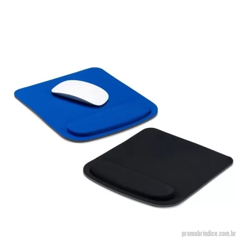 Mouse pad ergonômico personalizado - Mouse pad ergonômico em poliéster com apoio para o punho em espuma e base em EVA.  Altura :  23 cm  Largura :  21 cm