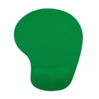 Mouse Pad ergonômico de neoprene com apoio de silicone para o punho. Parte inferior revestida com silicone antiderrapante.  Largura :  19,1 cm  Comprimento :  23,4 cm  Espessura :  0,3 cm