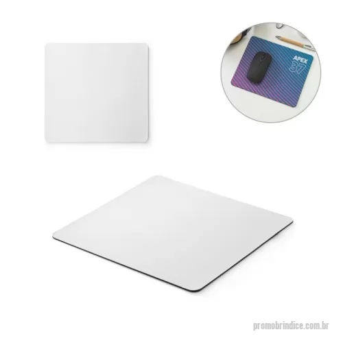 Mouse pad personalizado - Mouse pad para sublimação com base em borracha de 2 mm 230 x 220 mm