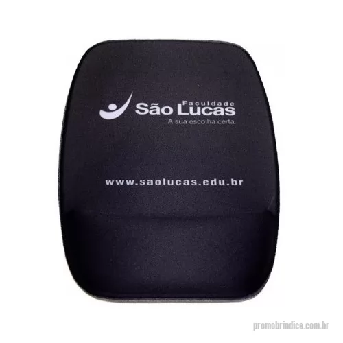 Mouse pad personalizado - Mouse Pad ergonômico, Dublado em tecido especial antialérgico semi lycra  Material da base injetada em látex + espuma P.U com 3mm  Material do apoio para o pulso injetado em látex + espuma P.U variável de 1,5cm a 2cm de altura  Sistema de impressão digital sem limite de cores em toda a superfície do mouse pad