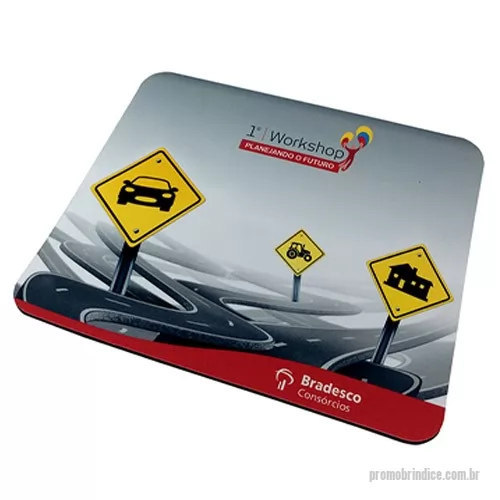 Mouse pad personalizado - Material 100 personalizado%, produto nacional com altíssima qualidade. Garantia de funcionamento em mouse óptico ou a laser. Base em PVC impressa em 4 cores com laminação anti reflexo. 