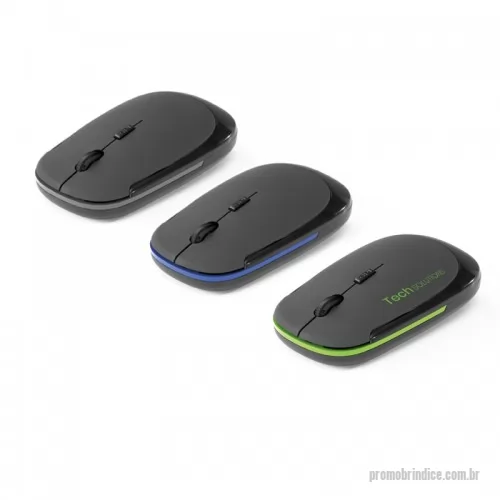 Mouse personalizado - Mouse Wireless 2.4G em ABS com Acabamento Emborrachado