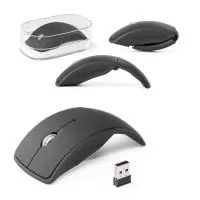 Mouse wireless dobrável 2.4G. em ABS com acabamento emborrachado. Incluso 2 pilhas AAA. Fornecido em caixa transparente. 60 x 112 x 20 mm | Caixa: 75 x 130 x 44 mm