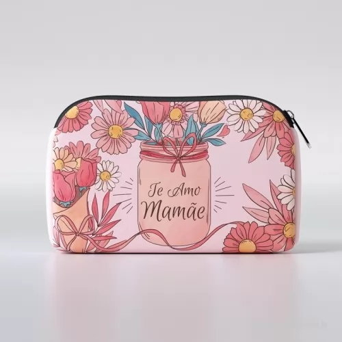 Necessaire em Neoprene personalizado - Necessaire Personalizada em NEOPRENE 3mm com zíper diferenciado e cursor niquelado. Possui comprimento e altura ideais para uso em viagens e no dia a dia