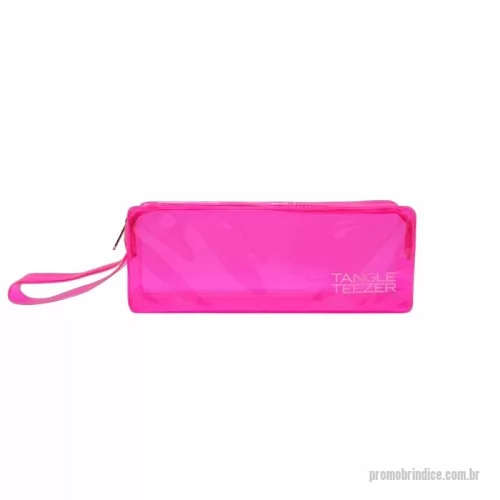 Necessaire em Pvc personalizado - Necessaire com alça - PVC - MEDIDA: 21X8X6