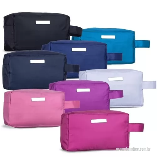 Nécessaire personalizado - Nécessaire de pvc resistente à água com plaquinha metálica fixa