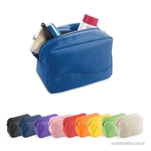 Nécessaire personalizado - Bolsa multiusos em microfibra com zíper. 130 x 90 x 65 mm