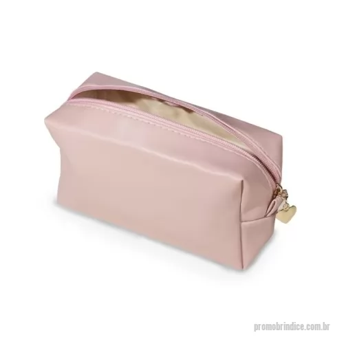 Nécessaire personalizado - Descrição: Nécessaire de poliuretano resistente à água.  Altura :  10 cm  Largura :  22 cm  Profundidade :  7,5 cm  Medidas aproximadas para gravação (CxL):  8 cm x 15,5 cm  Peso aproximado (g):  64