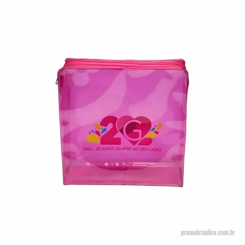 Nécessaire personalizado - Necessaire com ziper personalizada - tamanho 22x23x6