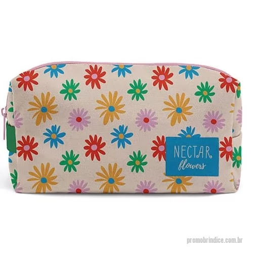 Nécessaire personalizado - Necessaire fabricadas por encomendas com várias opções de tecidos promo e premium, personalizadas em sublimação.