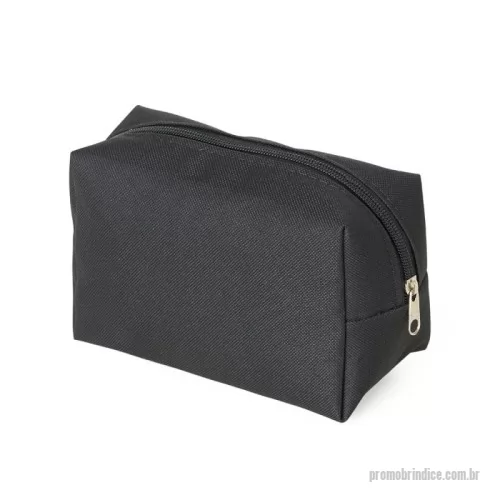 Nécessaire personalizado - Nécessaire de nylon inteira colorida com zíper na parte superior e forro emborrachado.