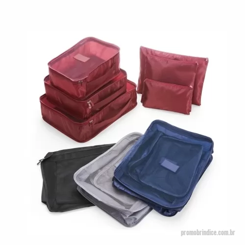 Nécessaire personalizado - Nécessaire Personalizado 18538 com sua logomarca. 20 anos ajudando a cotar Brindes Promocionais com várias empresas num único clique. Kit necessaire com 6 peças confeccionadas em nylon. O cojunto de necessaires possui tamanhos diferenciados, sendo 3 unidades com: alça para transporte, zíperes com pegadores emborrachados, parte frontal com malha de nylon e plaquinha emborrachada para personalização; possui também 3 unidades de necessaires em nylon inteiramente lisas.  Medidas aproximadas para gravação(CxL): Necessaire 1 Tamanho total aproximado (CxL): Necessaire 1 Peso aproximado(g): 193Kit necessaire com 6 peças confeccionadas em nylon. O cojunto de necessaires possui tamanhos diferenciados, sendo 3 unidades com: alça para transporte, zíperes com pegadores emborrachados, parte frontal com malha de nylon e plaquinha emborrachada para personalização; possui também 3 unidades de necessaires em nylon inteiramente lisas.  Medidas aproximadas para gravação(CxL): Necessaire 1 Tamanho total aproximado (CxL): Necessaire 1 Peso aproximado(g): 193Nécessaire Personalizado, 179831, Smart Gifts. Clique e Cote no Portal PromoBríndice!