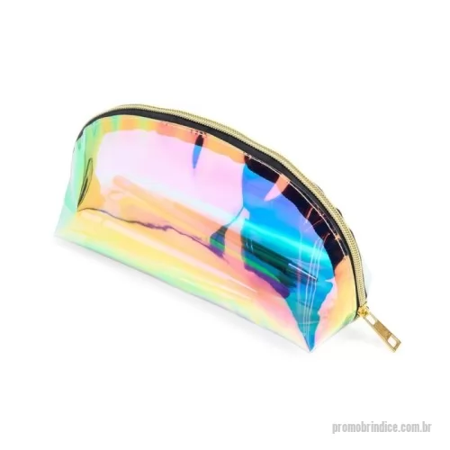 Nécessaire personalizado - Com a nossa nécessaire holográfica, você leva muito mais do que o necessário, leva estilo! Produzida em TPU resistente à água, ela oferece um visual único e encantador.