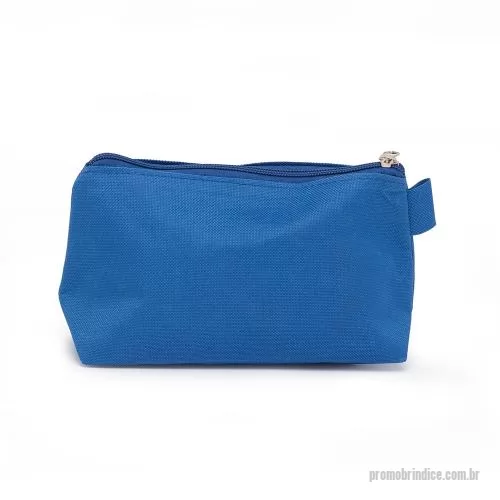 Nécessaire personalizado - Nécessaire de nylon com alça pequena para acesso de chaveiro ou gancho.