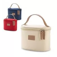 Bolsa de cosméticos. Microfibra e c. sintético. 180 x 120 x 100 mm
