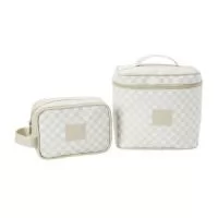 necessaire em couro ecologico com personalizado
