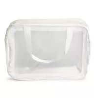  Nécessaire em PVC e PU com Alças Laterais – Resistente à Água Organize seus itens com praticidade e sofisticação! Esta nécessaire espaçosa, confeccionada em PVC e PU de alta durabilidade, é resistente à água e perfeita para armazenar cosméticos, acessórios ou produtos de higiene pessoal com segurança.  Com duas alças laterais de mão, oferece mobilidade facilitada e conforto no transporte. Seu design moderno e amplo espaço interno tornam esta peça ideal para o dia a dia, viagens ou como brinde corporativo de alto valor percebido.  ???? Especificações Técnicas: Altura: 23 cm  Largura: 31 cm  Profundidade: 10 cm  Peso aproximado: 163 g  Material: PVC + PU (resistentes à água)  Alças: Duas alças de mão laterais  Área para gravação (CxL): 25 cm x 17 cm