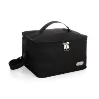 Bolsa Térmica 4 Litros em Nylon com Plaquinha Metálica Fixa  Compacta, prática e eficiente, esta bolsa térmica é ideal para o transporte de refeições, lanches e bebidas em pequenas quantidades. Confeccionada em nylon resistente, ela é leve e fácil de carregar, com um design funcional para o dia a dia no trabalho, passeios ou viagens rápidas. Seu interior térmico ajuda a conservar a temperatura dos alimentos por mais tempo, enquanto a plaquinha metálica fixa garante um toque de sofisticação e permite personalização para ações promocionais ou uso corporativo.  Especificações:  Capacidade: 4 litros  Tamanho aproximado: 15 cm (A) x 24,2 cm (L) x 16 cm (P)  Área para gravação: 1,2 cm x 3,3 cm  Peso aproximado: 133 g