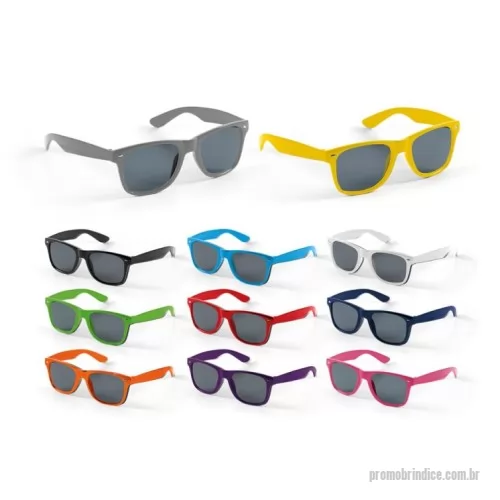 Óculos de Plástico personalizados - Óculos de sol em PC. Lentes de categoria 3 com UV400 de proteção, em conformidade com as normas EN ISO 12312-1. 146 x 49 x 150 mm SPOT