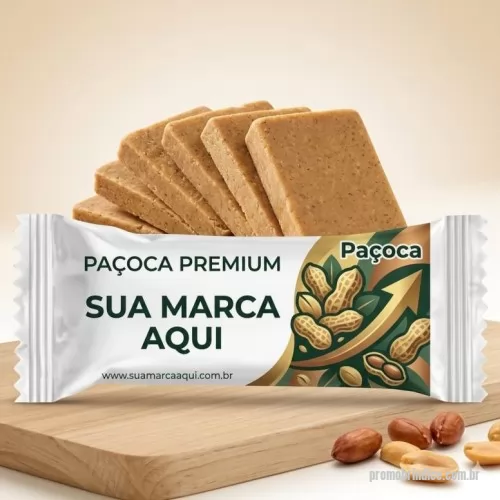Paçoca personalizada - Paçocas Personalizados em Tabletes é uma ótima opção de brinde promocional e uma ferramenta perfeita para fidelizar o seu cliente.